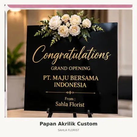 Papan Bunga Akrilik Banjarmasin Selatan